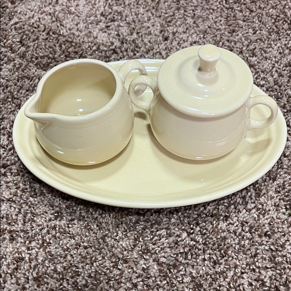 Fiestaware Cream Sugar Set - Cream